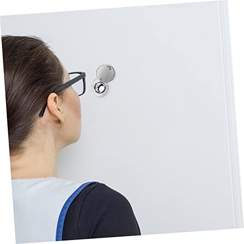 Visor de puerta con cubierta antirrobo de acero inoxidable para privacidad y mirilla en puerta principal miniatura 3
