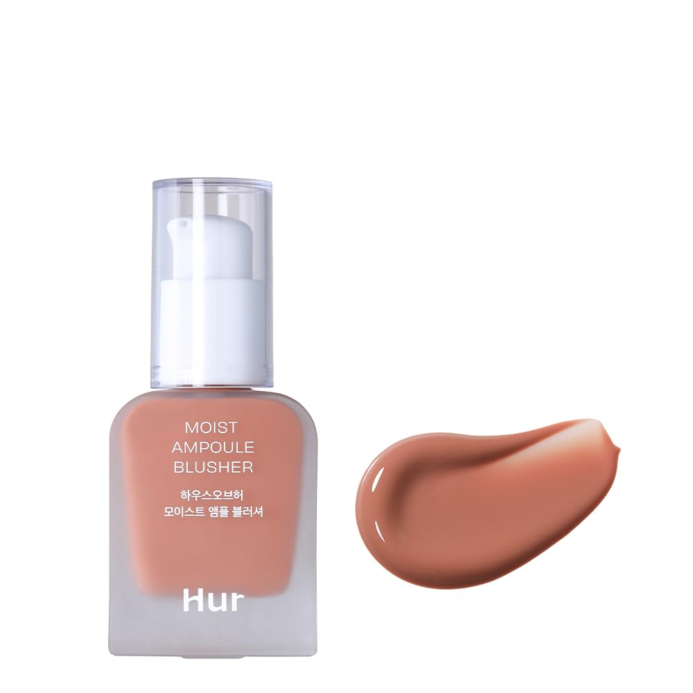 House of Hur Moist Ampoule Blusher, Buildable Water-based Formula, Infused with over 50% moisture essence, no tackiness, long-lasting moisture,
