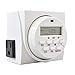 Comforday 7 Day Heavy Duty Digital Programmable Timer 1725W, 15A, Digital Display Plug with 3 Prong Two Grounded Outlets plus 8 Independent Time Settings - Dual Outlet