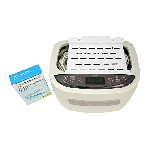 iSonic Ultrasonic CPAP Deep Cleaner (Small) P4821-CPAP, 2.6Qt/2.5L, 110V for North America, with SS. Weight Bracket, Cleaning Tablet, Beige Cover