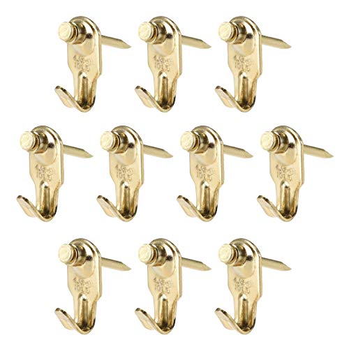 Image of uxcell Picture Hangers Photo Frame Hanging Hooks Kit w Nails for Wall Mounting Holds 10 lbs, 30Pcs