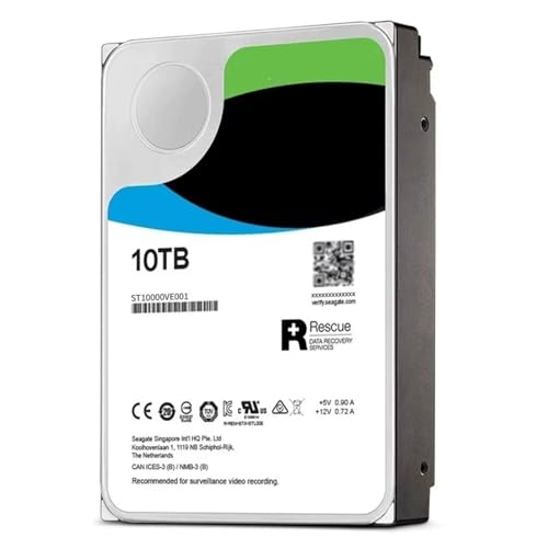 YJCEBGPED DLA 10 TB HDD SATA 6 Gb/s 256Mb 3,5-calowy monitor wideo rejestrator dysk twardy ST10000VE008 ST10000VE001
