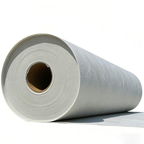 Thickened Waterproof Membrane roll for Shower 27mil /32mil Waterproof Underlayment Membrane PE for Sauna Bathroom Waterproofing Under Tile Flooring Walls roof(Size:1.15x50m(3.7x164ft),Color:white)