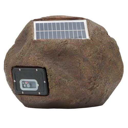 Alpine Corporation 9" Tall Solar Bluetooth Rock Speaker, Weather-Resistant High Fidelity Outdoor Audio System with 50 Foot Range, Brown - Set of 2 by Alpine Corporation - Image 9