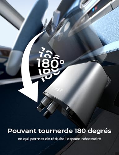 Organisateur Cables Voyage : LISEN 4 en 1 Rétractable Chargeur Voiture USB C 84W Rapide Allume ... – Image 5