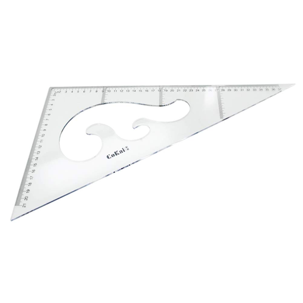 Heyiarbeit 40 cm grande triangolo righello quadrato set plastica triangolare scala architettonica righello per studenti homeschoolers architetti ingegneri 1 pz