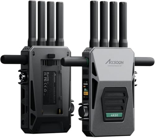 Image of Accsoon CineView Master 4K Wireless HDMI SDI Transmitter&Receiver, 4K60 /1080p60, 2.4+5+6GHzTri-Band 8202ft Transmission 25ms Latency, 1 iOS+ 4 Wireless Monitoring,Compatible with M7 Pro Camera Monitor