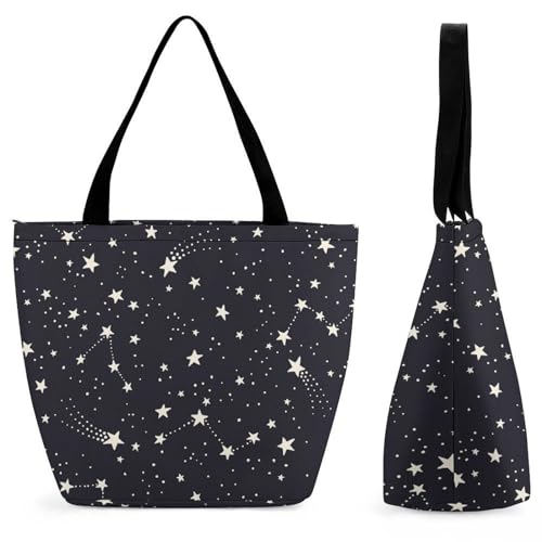 Sac à bandoulière galactique grand volume pour voyage et shopping