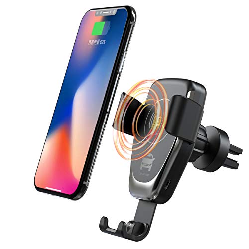 ANKCE Wireless Car Charger Mount - Fast Car Wireless Charger 360°Rotatable -QI Fast Charger Compatible with iPhone Xs/XR/XS Max/X 8 Plus,Samsung Galaxy S9/S8/S7 Note 8.