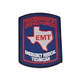 Texas EMT Patch Embroidered TX Emergency Medical Technician State - F 37
