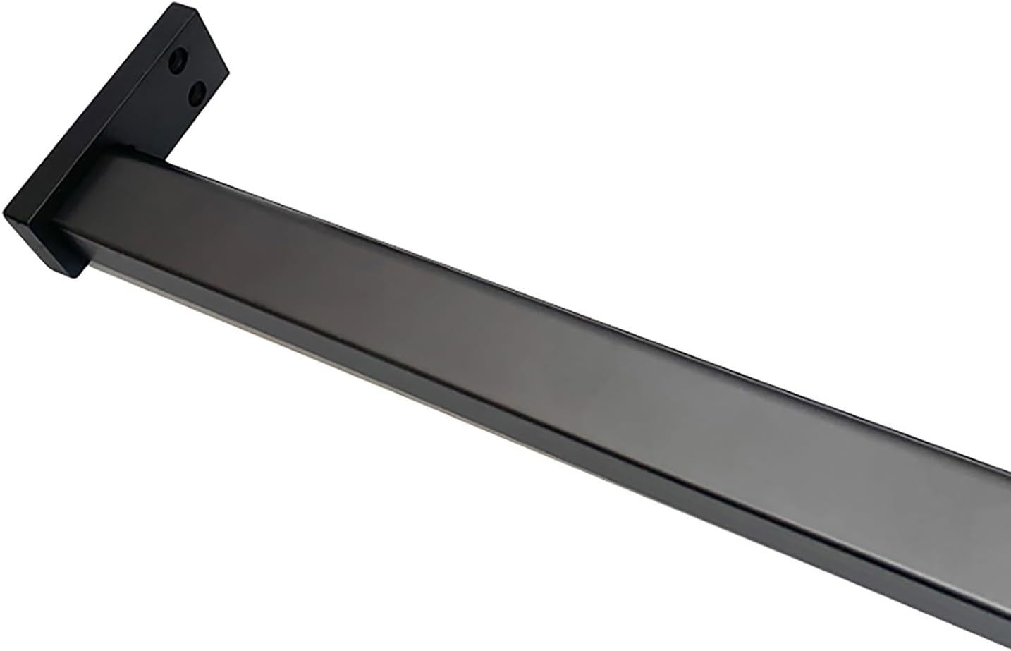 Closet Rod Hanging Closet Rod with 2 End Supports, Multipurpose Clothes Rod for Closet Heavy Duty, Shower Curtain Rods for Wardrobe Add on Accessory(Gray,50cm(19 3/4"))