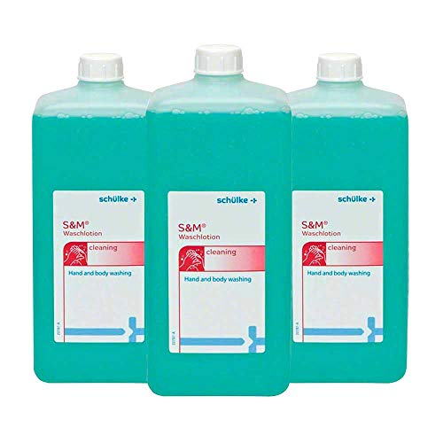 3x 1000 ml Eurofl. Schülke S&M® Waschlotion Reinigungslotion Flüssigseife Lotion Hand Haut, pflegend
