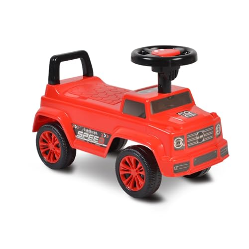 Moni Rutschauto Kinderauto Speed JY-Z12 Musikfunktion, ab 18 Monaten, max. 25 kg, Farbe:rot – Bild 4
