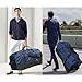 Bagenerous 110L/140L Expandable Soft-Sided Foldable Duffle Bag with 2 Rubber Wheels,Packable 32” Rolling Carry-On with Multi-Pockets & Compartments,Navy Blue
