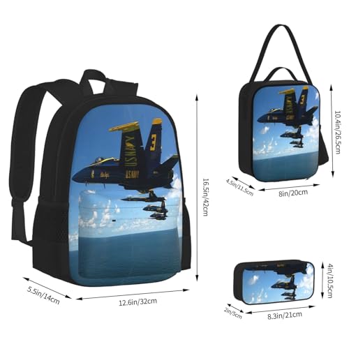 Airplane Aircraft Backpack 3PCS Backpack Set 17 IN Computer backpack Laptop Backpack4