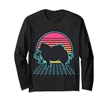 American Eskimo Dog Retro Vintage anni '70 anni '80 Vaporwave Estetica Divertente Amante dei cani. Crea un design perfetto per gli amanti dei cani eschimesi americani. Design perfetto per uomini e donne che amano l'American Eskimo Dog Dog e l'estetica