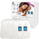 Sweet Dreams Electric Blanket King Bed Size 203 x 152 x 40cm, Plush Fleece Quilted, Fitted, Washable, Heated Mattress Cover Underblanket, Dual Control, Prestige (King)
