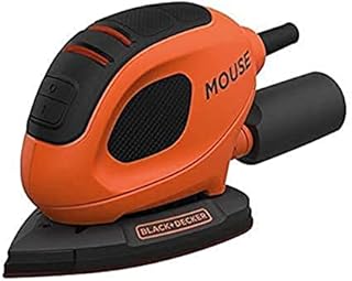 BLACK+DECKER 55 W Detail Mouse Electric Sander with 6 Sanding Sheets, BEW230-GB