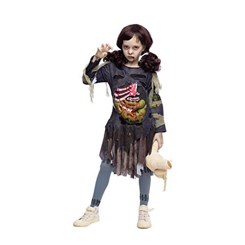 Spooktacular Creations Scary Halloween Zombie Girl Living Dead Monster Child Costume For Girls (Small 5 – 7) #TOP2