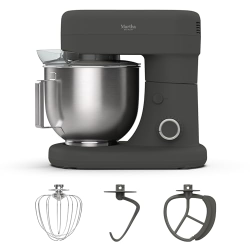 Martha Stewart 5.3QT Tilt Head Stand Mixer, 12 Speeds, Stainless Steel Bowl