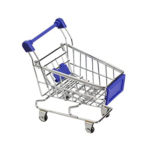 Runfon Mini Supermarkt Handcart Kinderspielzeugpuppenhausmöbel große Größe rosa Mini -Karren für Kinder – Bild 5