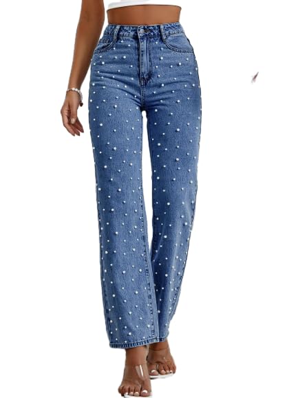 Baggy Jeans for Woman High Waisted Loose Straight Leg Wide Leg Denim Jean Womens Boyfriend Y2K Pants Trendy