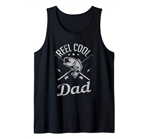 Dad Reel Cool Fishing Gift Tank Top