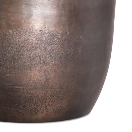 SIMPLIHOME Morris Metal Table - 17 inch Wide Cast Aluminum Round Accent Table in Antique Copper, Industrial Side or End Table for Living Room, Bedroom or Entryway with Handcrafted Finish, Assembled by SIMPLIHOME - Image 9