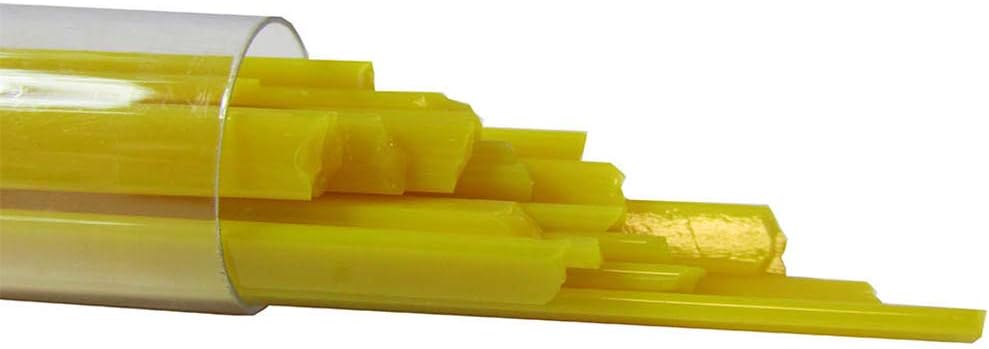 Fusing Glass Supplies COE 96 Yellow Transparent Uroboros Noodles 5 Oz Tube UN1020