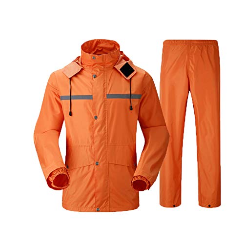 Traje impermeable para lluvia con capucha para hombre y mujer miniatura 1