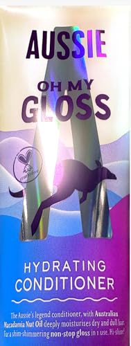 Image of Aussie Oh My Gloss Hydrating Conditioner with Macadamia Nut Oil, Moisturising for Dry Hair
