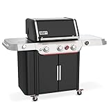 Weber Genesis EPX-335W GBS Smart Gasgrill, Schwarz, mit Smart-Technologie und GBS-Grillrost