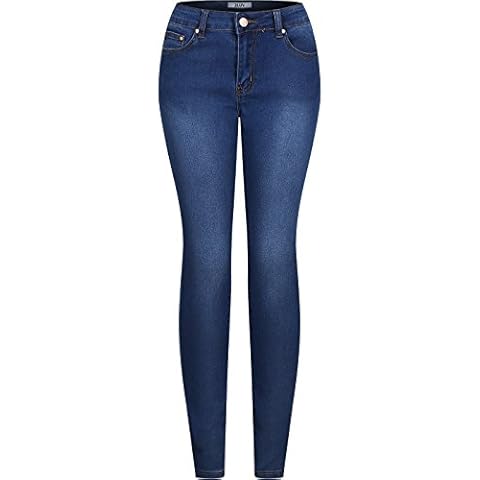 2LUV Women's Stretchy 5 Pocket Medium Blue Skinny Jeans Back to School Junior Clothing fGD6kp Apparel Medium Blue 7 Cover