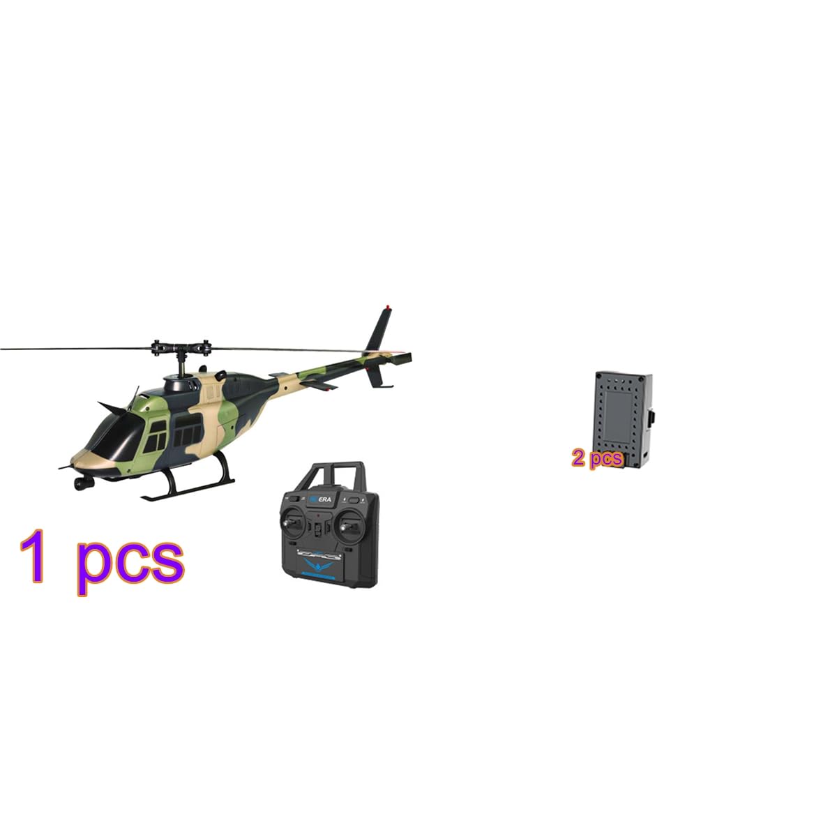 C138 1/33 206 RC Hubschrauber, 2.4G 6CH RC Helikopter Outdoor Indoor, Hobby RC Flugzeuge with Höhenlage Halten, RC Militär Luftfahrzeug, Spielzeug Geschenke für Erwachsene -RTF