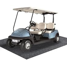 4.9 x 9.2 ft Garage Floor Mat for Under Car & Golf Cart, Oil Spill Mat to Protect Floor from Drips, Spills, Stains & Splashes - Garage Rugs for Garage, Shop & Parking