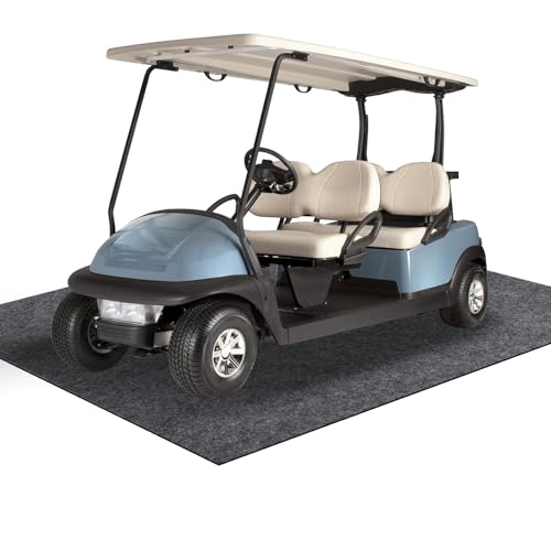 SKYJDM 4.9 x 9.2 ft Garage Floor Mat for Under Car Golf Cart, Oil Spill Mat Protects Floor from Drips, Spills, Stains and Splashes, Garage Rugs and Mats for Garage & Shop Floor & Parking Mat