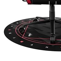 Diablo Gaming Bodenschutzmatte Bürostuhl Stuhl Unterlage Stoff Gummi rutschfest Kratzfest Ø 100 cm (Schwarz) – Ansicht 6