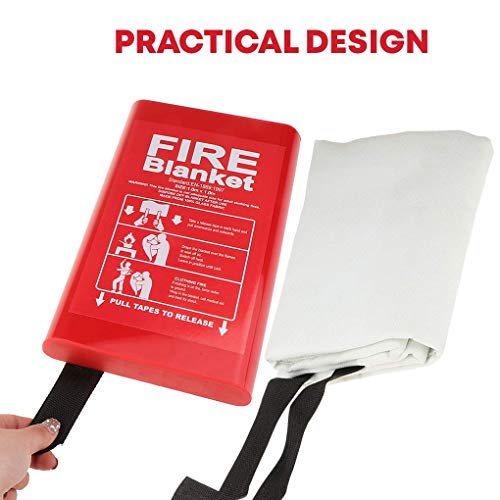 Emergency Fire Blanket for Survival Kitchen Fireplace Welding Camping Fire Suppression Fiberglass Safety and Insulation Cover