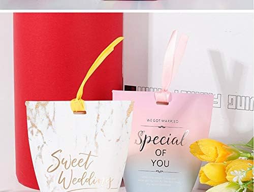 Printing Floras Sweet Candy Box Bridal Favor Gifts Chocolate Paper Bags 10pcs/20pcs/50pcs for Wedding Celebration Guests Favor AQ092 (Type D,50pcs)