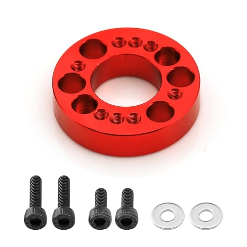 Aluminum Alloy RC Motor Spacer for ARRMA 1/10 2WD Gorgon Monster Truck Upgrade Part (Red)