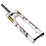 LHHL Horquilla de Aire 26er 27.5er 29er suspensión Tenedor de montaña Bicicleta Horquilla MTB Cerradura Inteligente 123 mm de Recorrido(B,26inch)