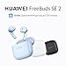 HUAWEI FreeBuds SE 2 Kabellos Kopfhörer, Bis zu 40 Stunden Akkulaufzeit, Leicht und komfortabel, Ausgewogener Klang, Wasserdichtigkeit, keramisch weiß