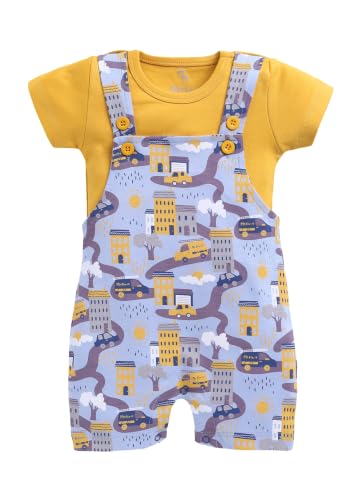 Image of BABYGO Baby Half Sleeve Rompers 100% Cotton for New Born Baby|Daily Suits for Baby Boys & Girls| 0-3M| 3-6M|6-9M|Onesies| Infant Clothes | Pack of 1