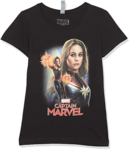 T-shirt Marvel fille ado noir en taille M manches courtes