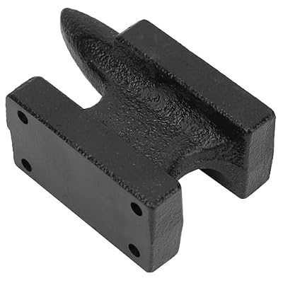 Blacksmith Anvil , Hardy Hole Single Horn Anvil Heavy Blows for Sale Forge Tools and Equipment Forming Metal