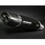 BODIS OVAL Q1 ist ein ovaler Dämpfer mit EG-Typgenehmigung, mit und ohne Katalysator je nach Modell, Mantellänge 250mm, Höhe 112mm, Breite 188mm, Endkappe aus Carbon