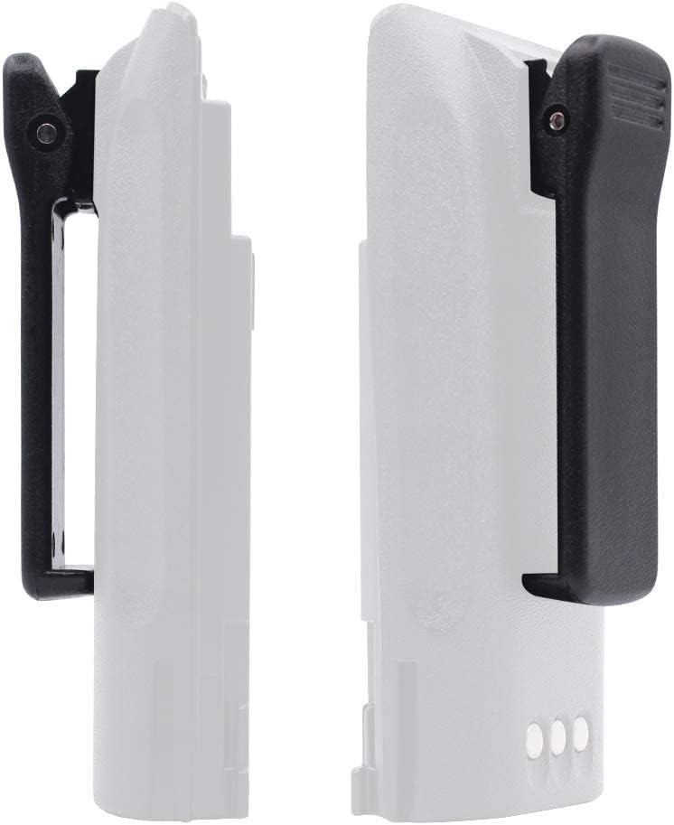 UAYESOK 2pcs Repalcement Radio HLN8255 Belt Clip Compatible with MOTOROLA CP040 CP200 CP140 CP150 GP300 GP88 DP1400 DEP450 GP3688 NNTN4497 NNTN4251 NNTN4970 NNTN4851 Walkie Talkie Two Way Radio