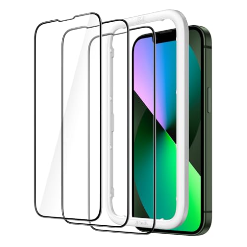 JETech iPhone 13 mini (5.4C`p) SʕیtB KXtB  KChgt P[XɊȂ HDNA 3Zbg