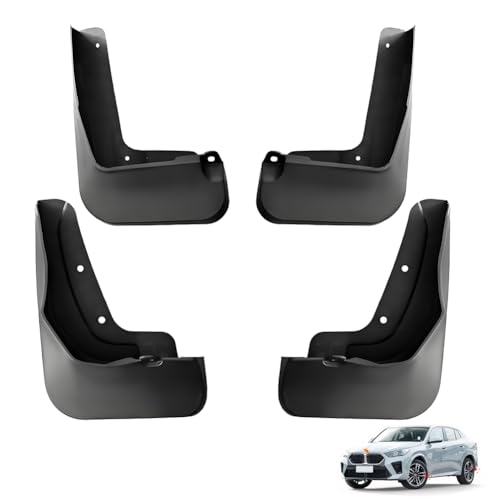 Bavettes garde-boue pour BMW X2 U10 M Sport 2024-2026 sans perçage, lot de 4 pièces