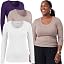 3pk - Purple, Taupe, Black